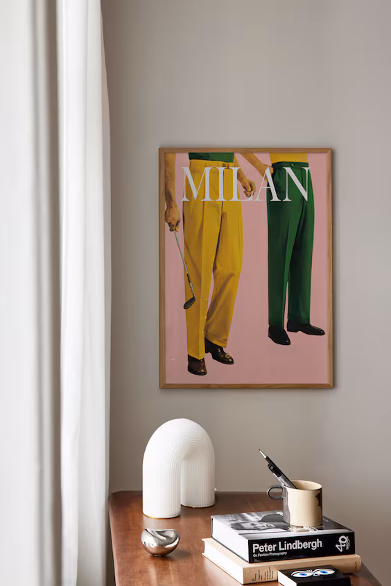 Плакат milan golf