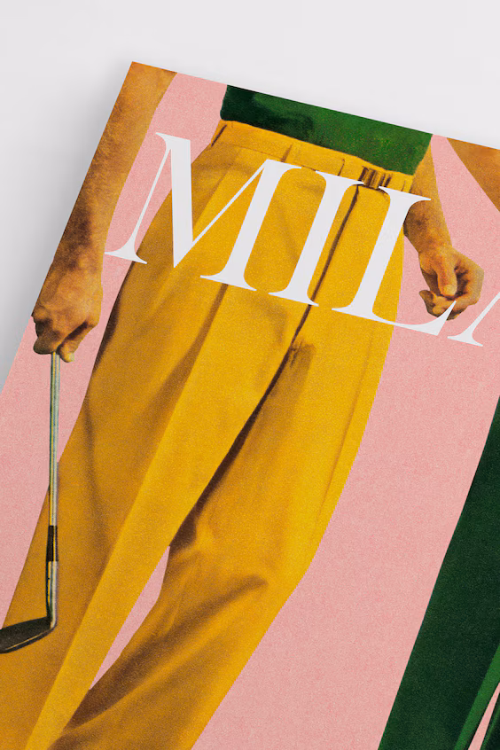 Плакат milan golf