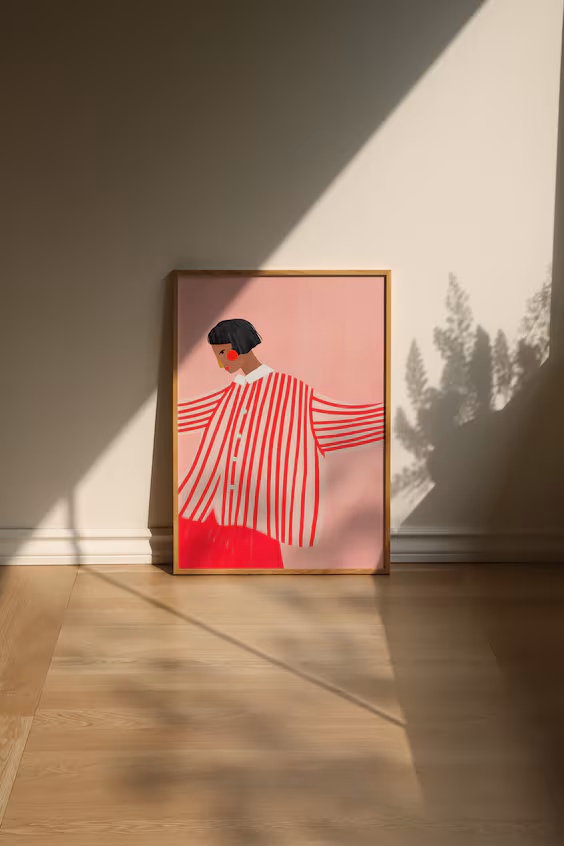 Bea muller - женщина с красными полосами