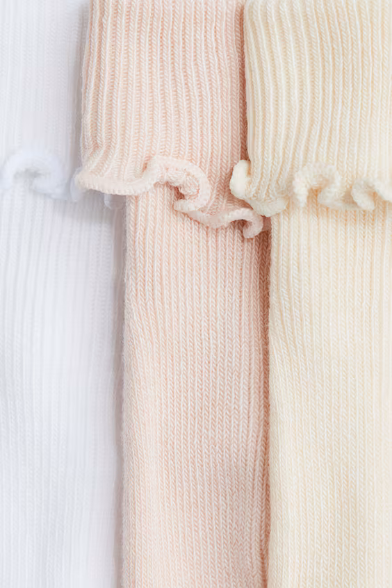 Пакет из 3 пар носков с подвёрнутым верхом