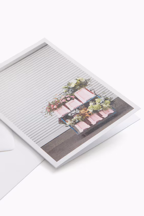 Поздравительная открытка большого размера с конвертом