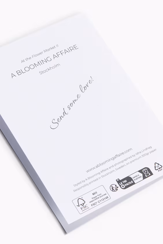 Поздравительная открытка большого размера с конвертом