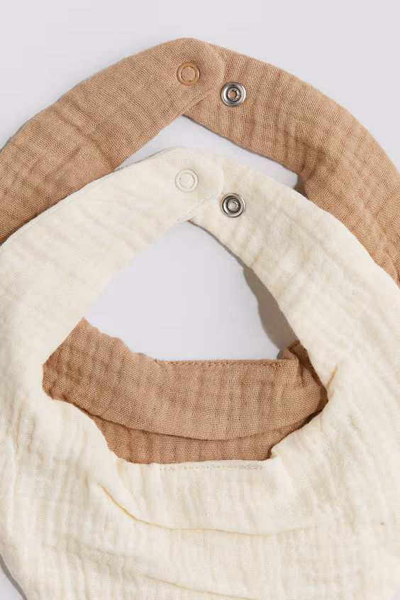 Набор из 2 треугольных платков из муслина h&m