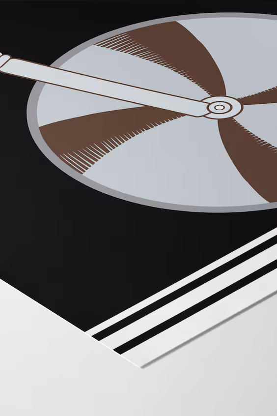 Постер cikkel copenhagen - una hora black