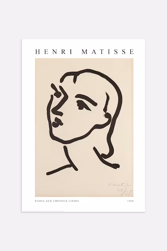 Постер nadia aux cheveux lisses