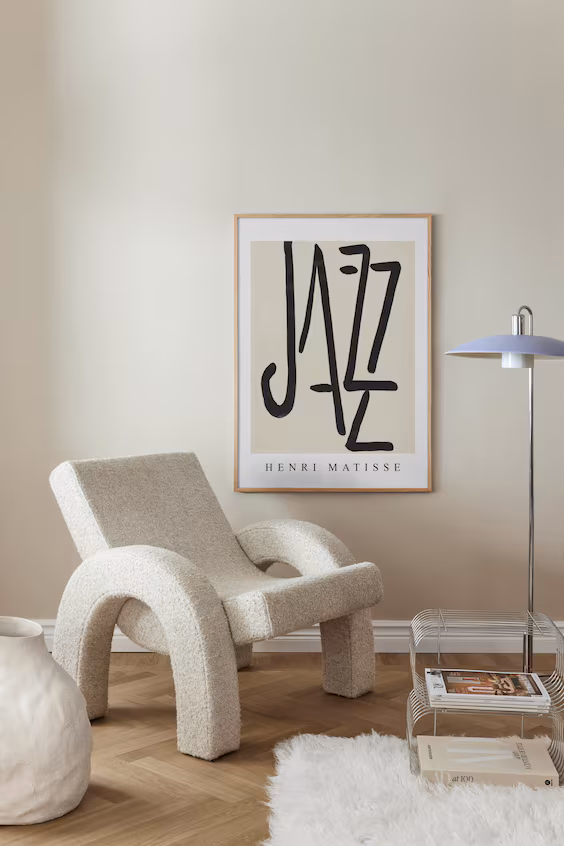 Постер title page to portfolio jazz
