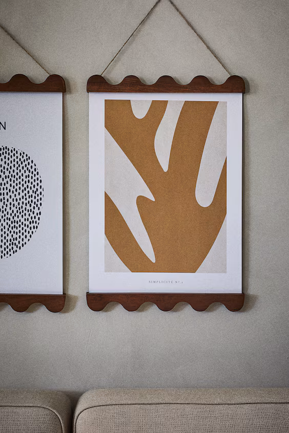 Рамка для постера с волнистым узором