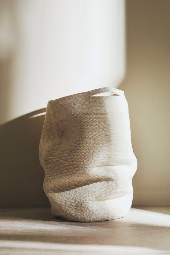 Корзина для белья из джута