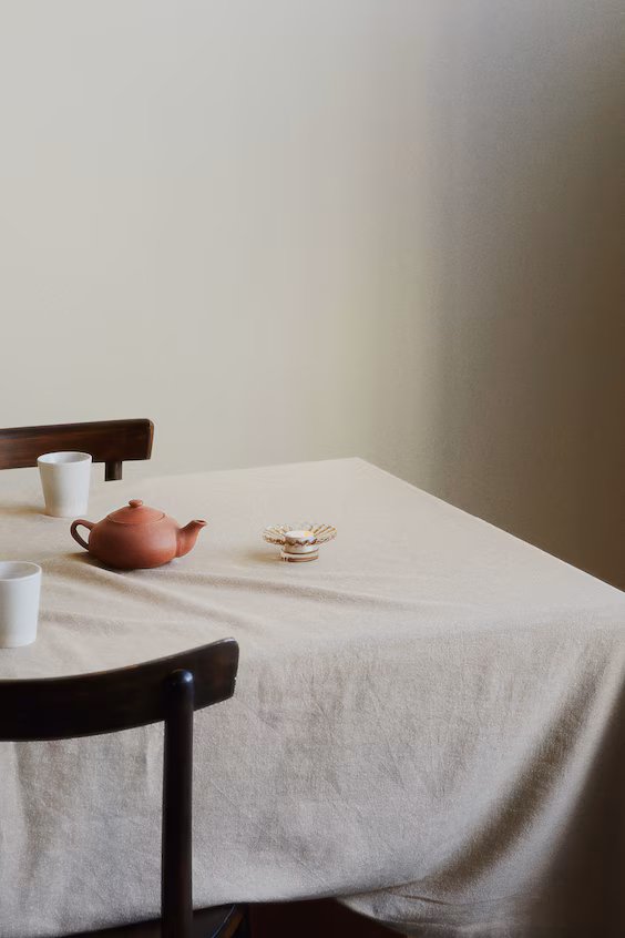 Скатерть из смесового льна