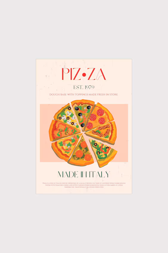 Постер nazma khokhar - pizza