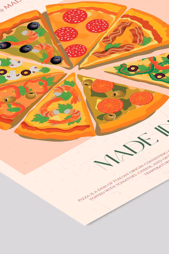 Постер nazma khokhar - pizza