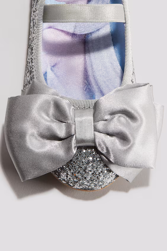 Блестящие балетки