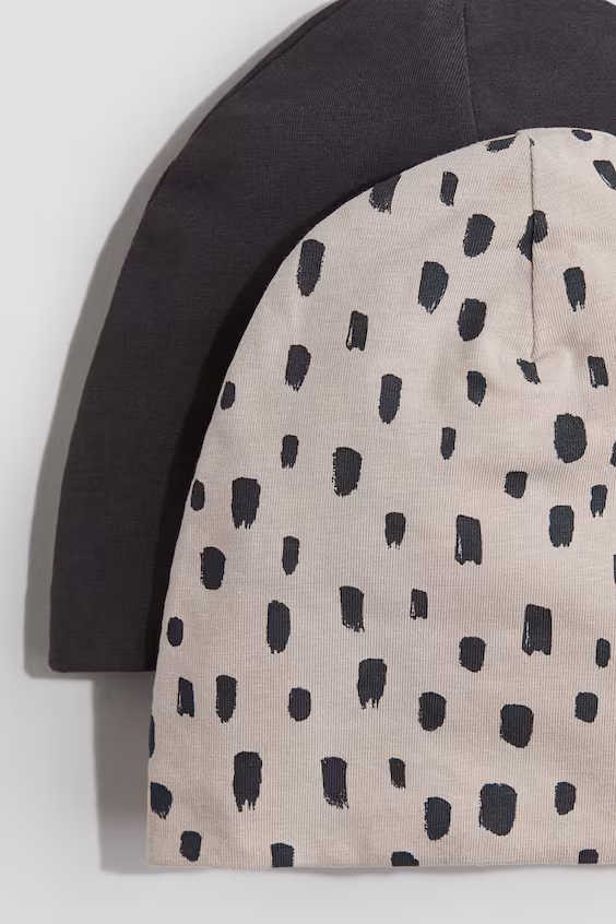 Набор из 2 шапок из хлопка