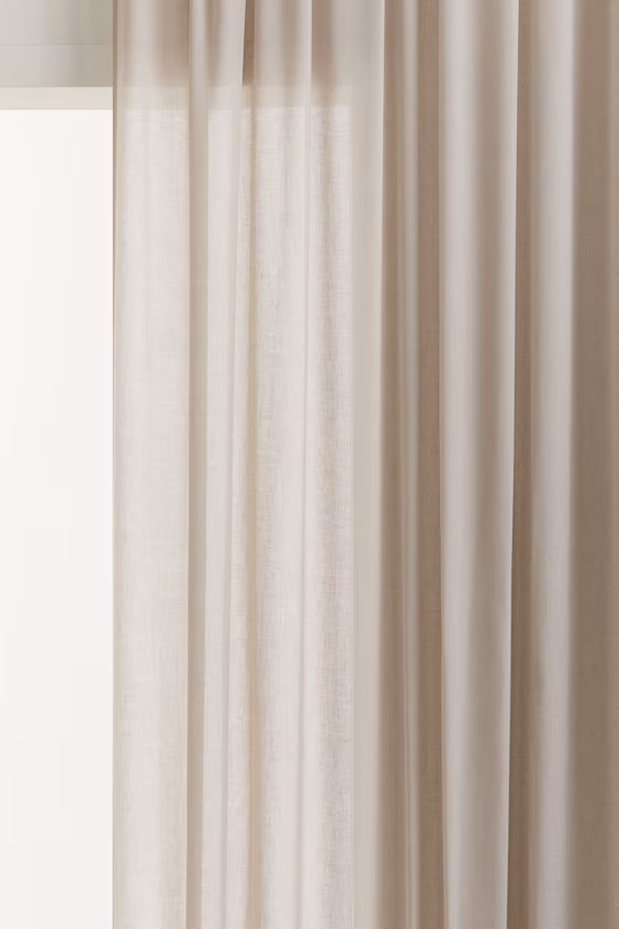 Пара из 1 шторы широкой