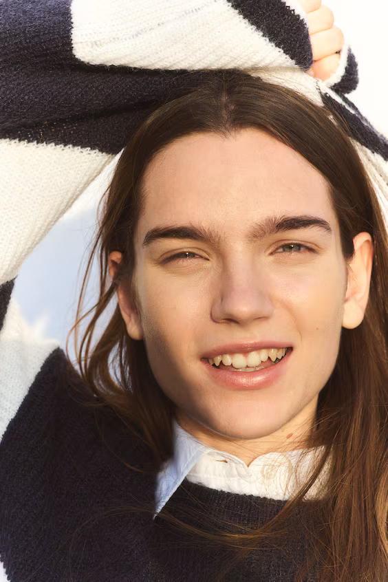 Платье из мягкой ребристой ткани