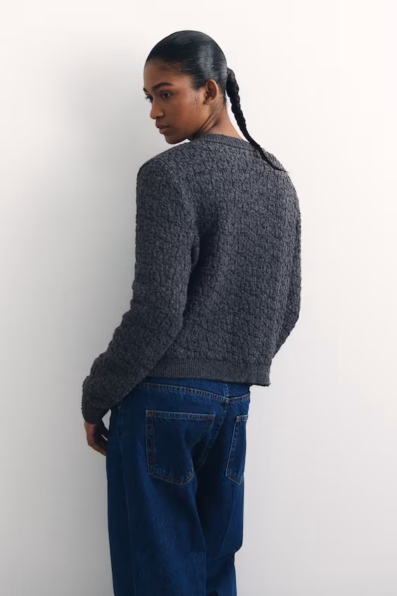 Кардиган с текстурным узором