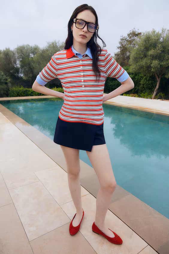 Рубчиковое поло