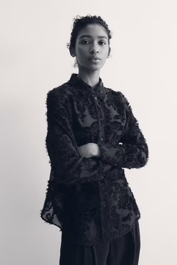 Рубашка с текстурой