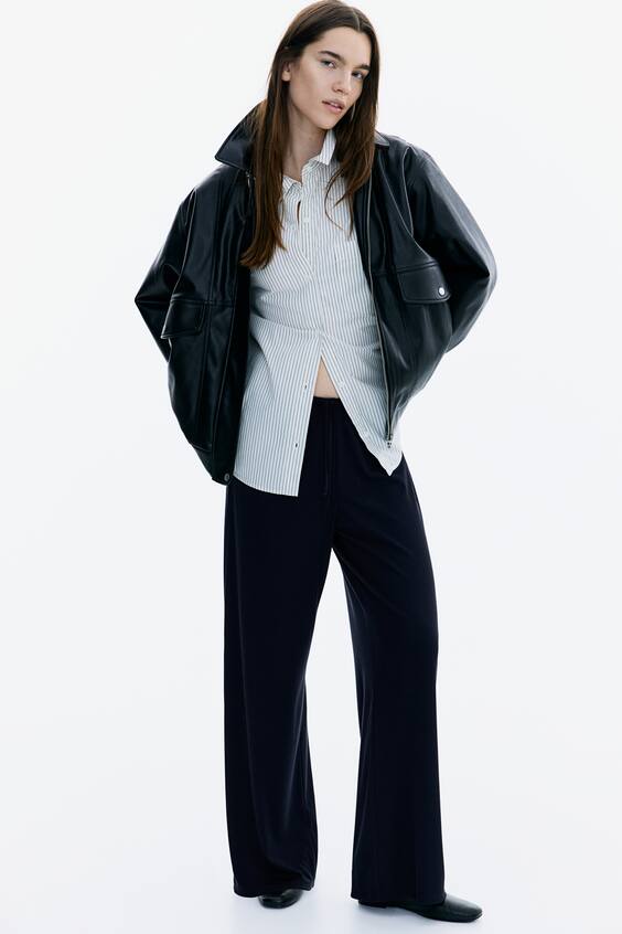 Широкие брюки с завязкой