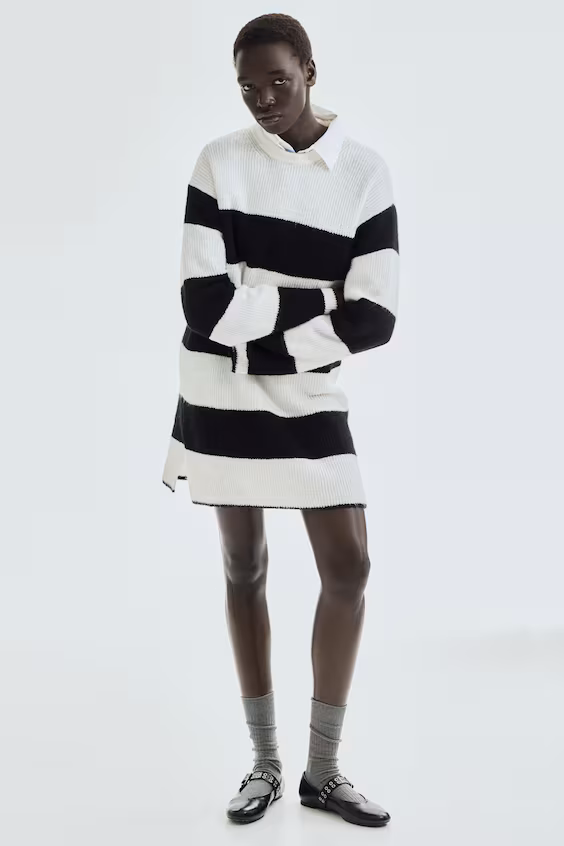 Платье из мягкой рубчиковой ткани