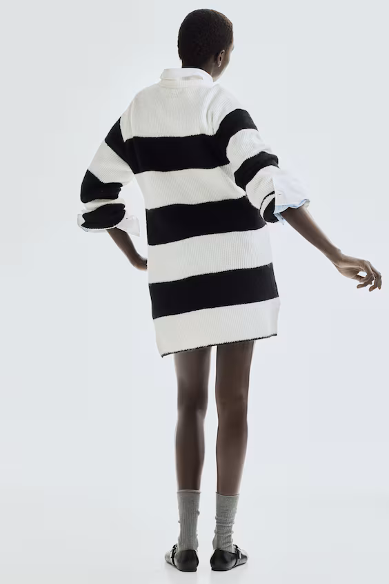 Платье из мягкой рубчиковой ткани