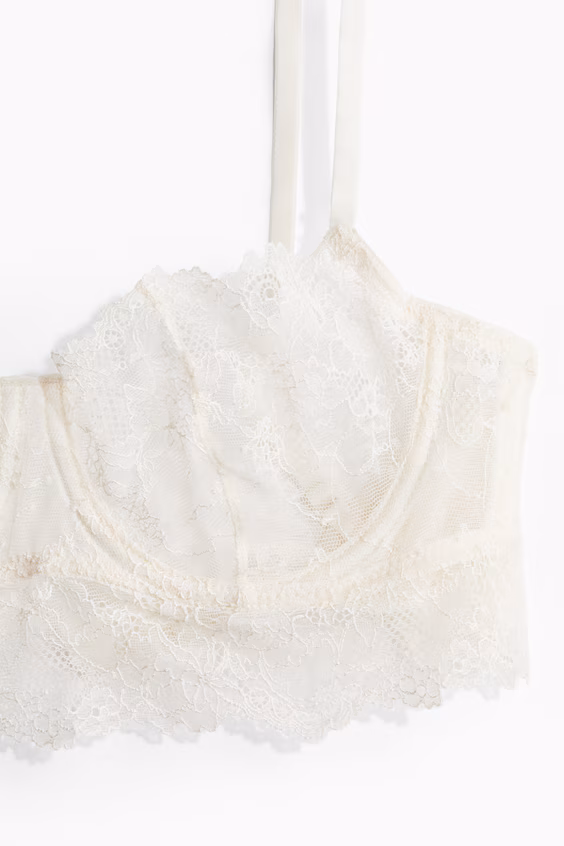 Балконетное бюстье из кружева