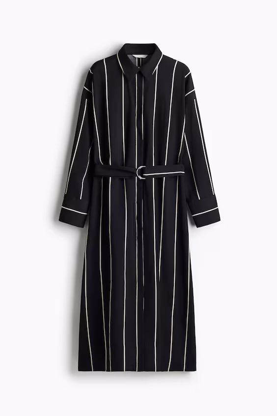 Рубашка-платье с поясом