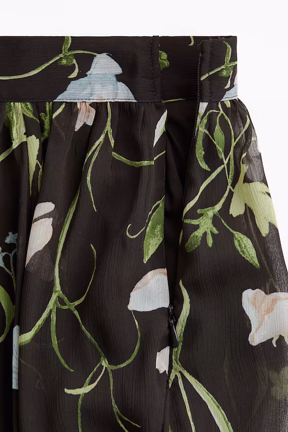 Длинная юбка из шифона