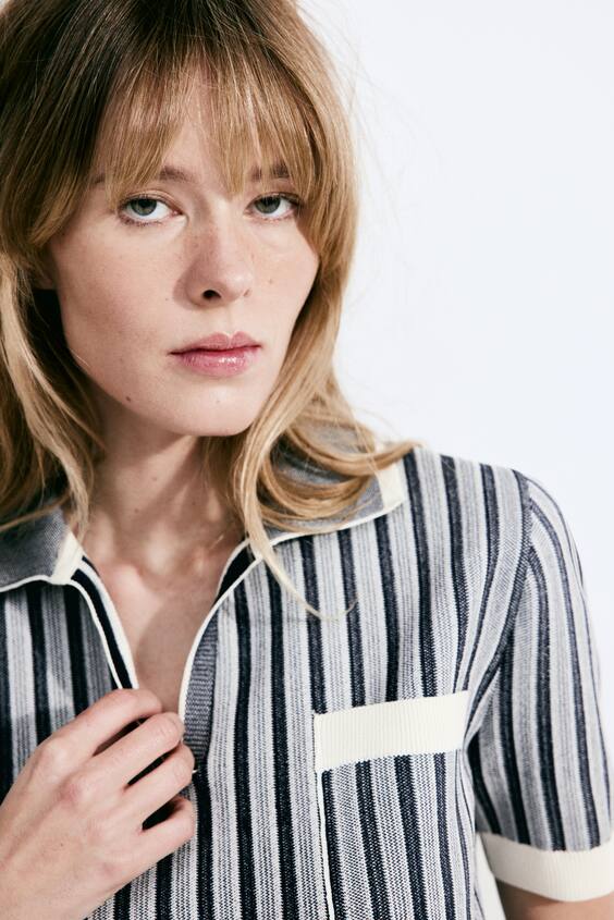 Поло из рубчика