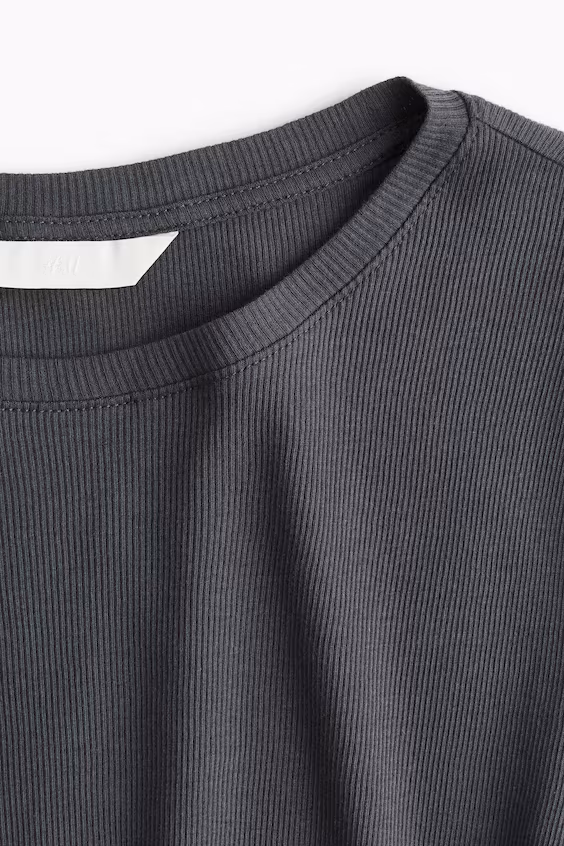 Кофта из хлопкового рубчика