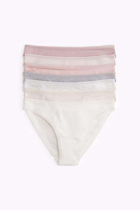 Пакет из 7 трусиков-бикини из хлопка
