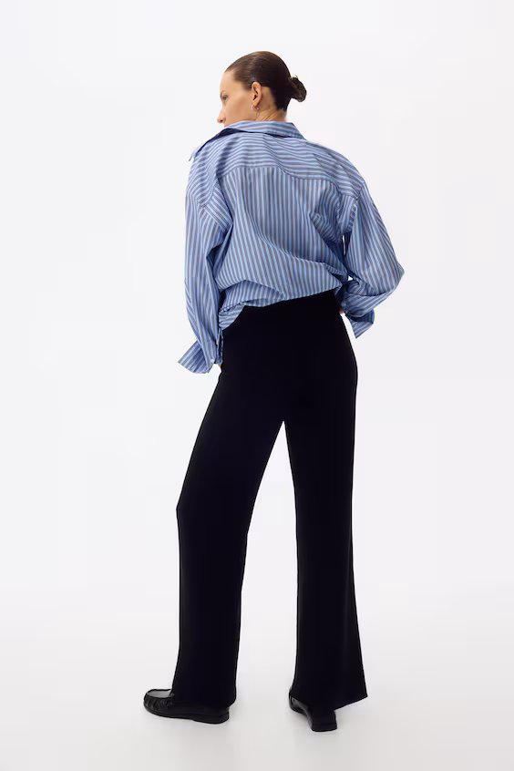 Брюки для беременных из рубчатого джерси before & after