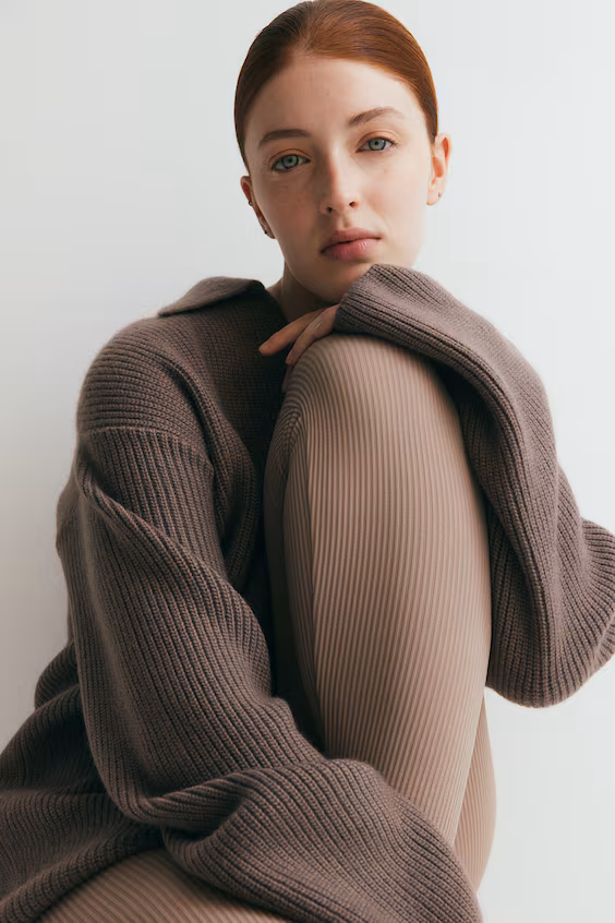 Брюки для беременных в рубчик без швов