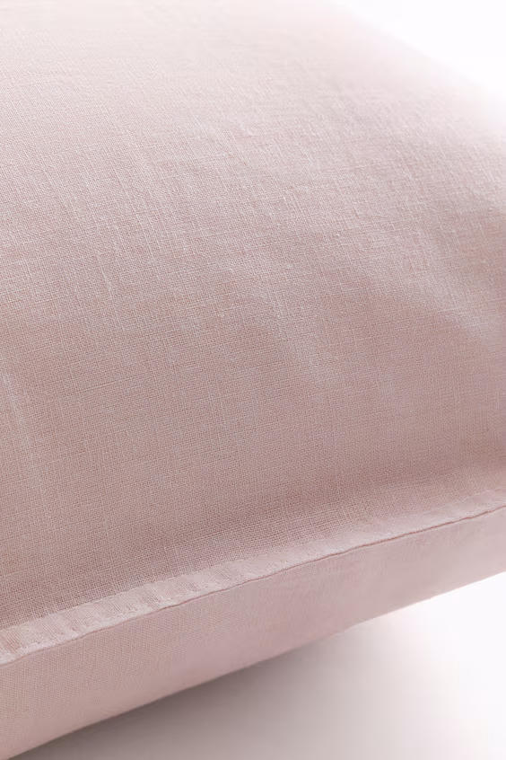 Наволочка из стеганой смесовой льняной ткани