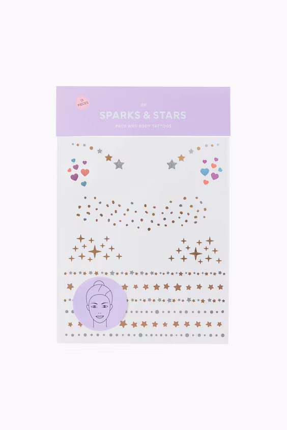 Временные татуировки для лица и тела