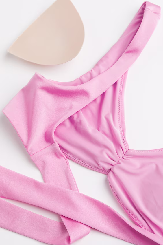 Top бикини на подушках с завязками