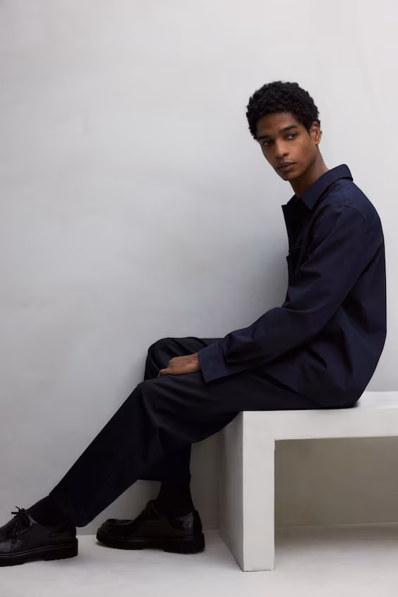 Узкие зауженные брюки relaxed fit