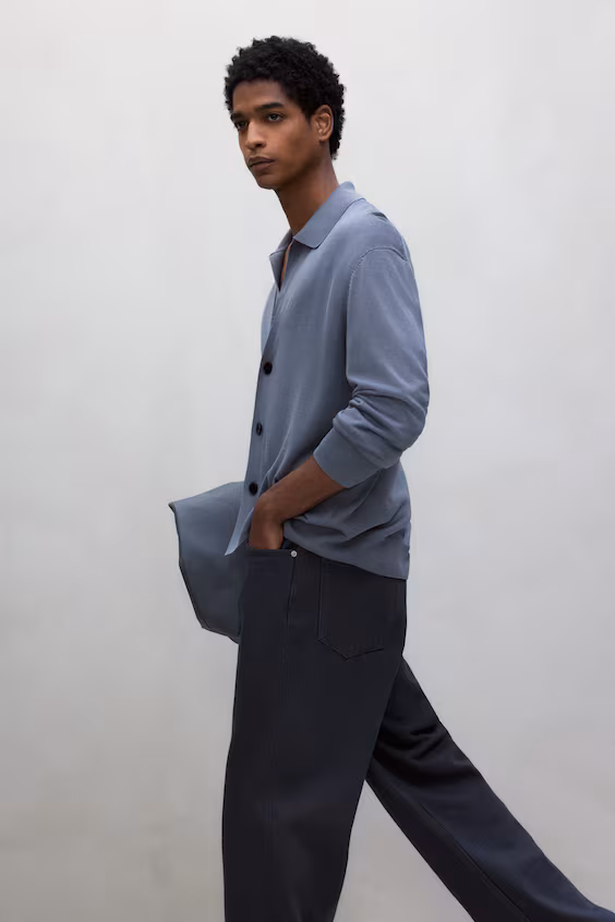 Пиджак из тонкой вязаной ткани regular fit