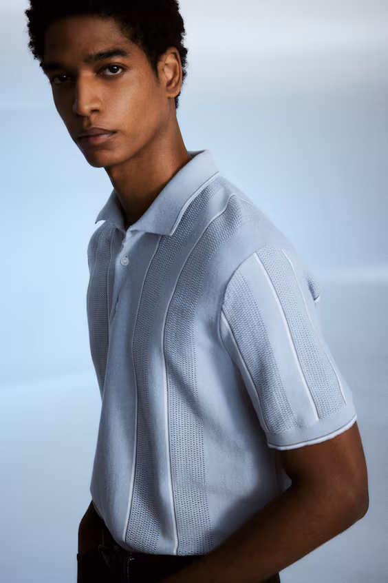 Поло из вязаной ткани regular fit
