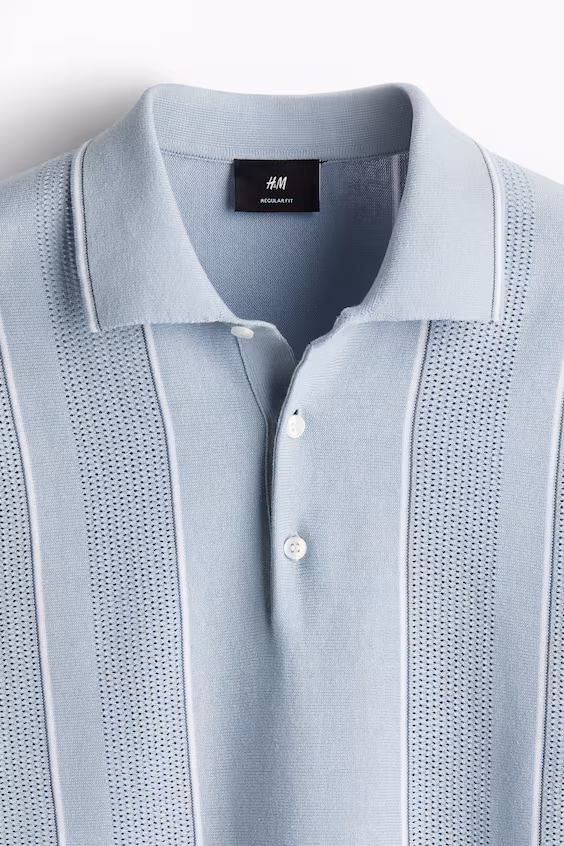 Поло из вязаной ткани regular fit