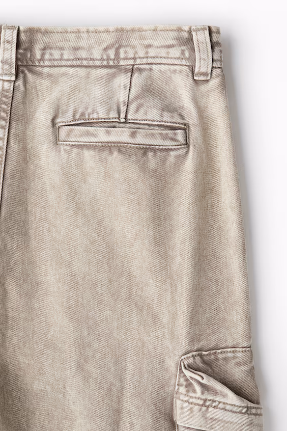 Брюки карго из хлопкового хлопка regular fit