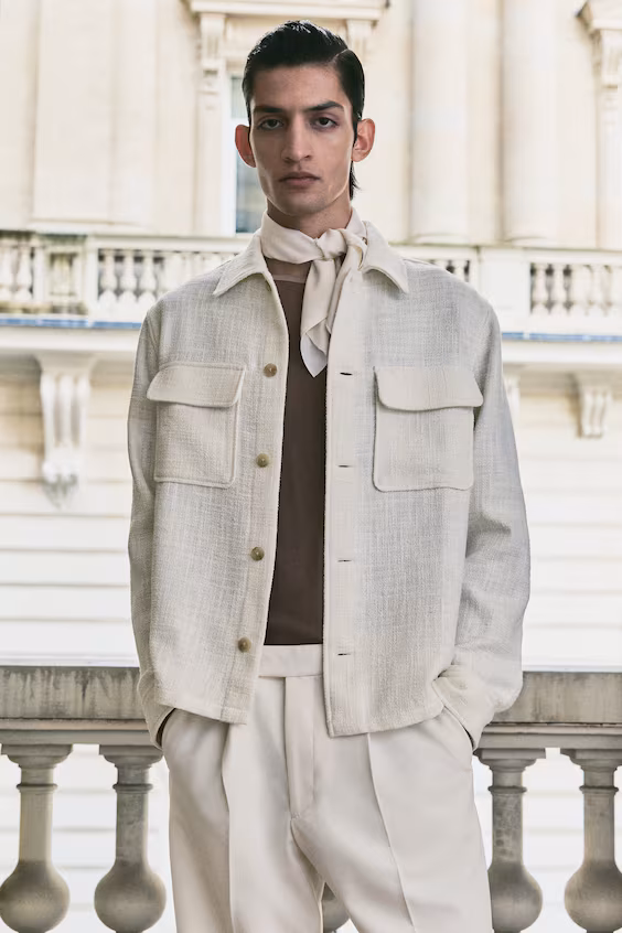 Рубашка с текстурным тканью regular fit