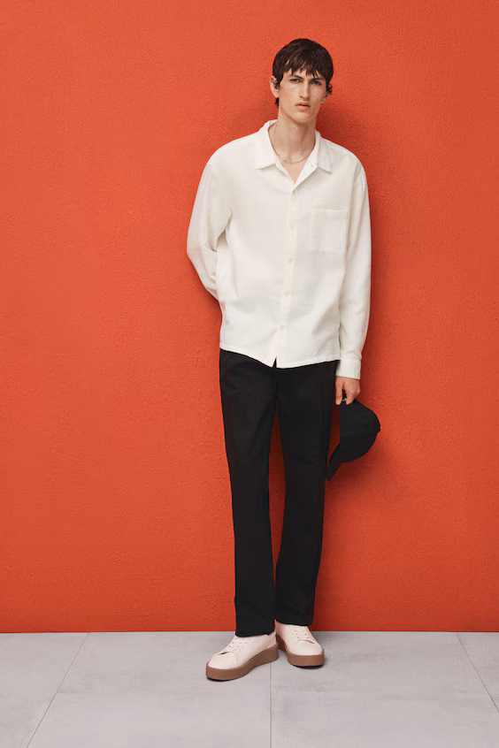 Рубашка с текстурой regular fit