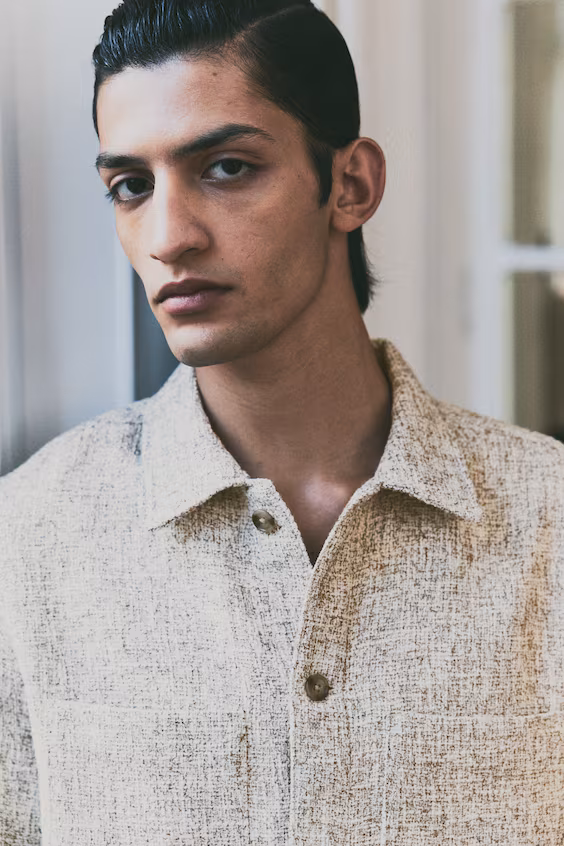 Рубашка из твида regular fit