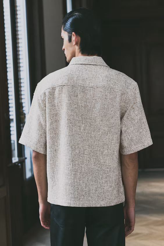 Рубашка из твида regular fit