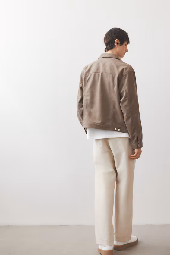 Пальто из ворсистой ткани regular fit