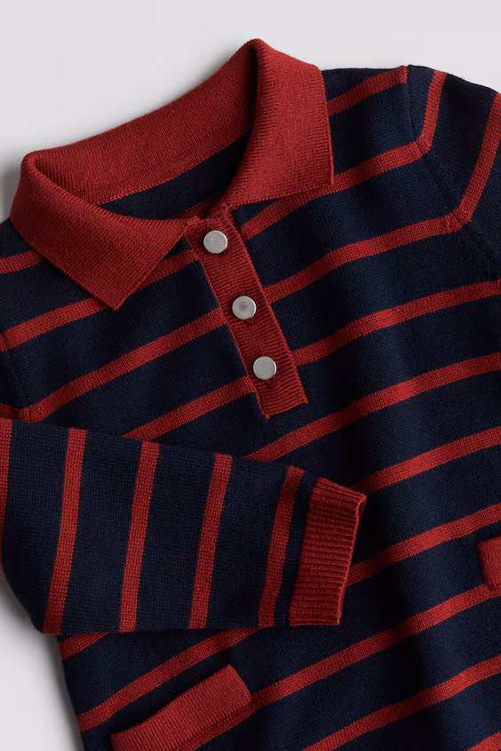 Платье в стиле поло из хлопковой ткани