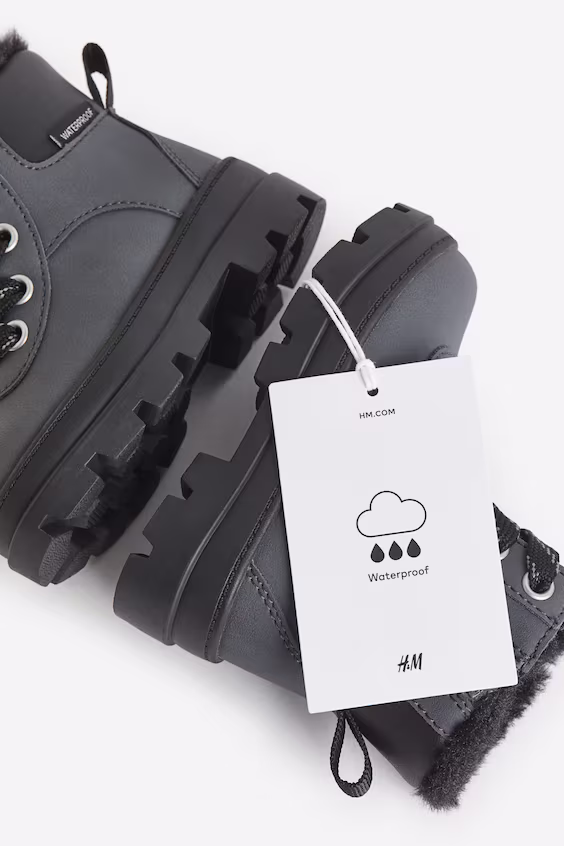 Водонепроницаемые ботинки с шнуровкой