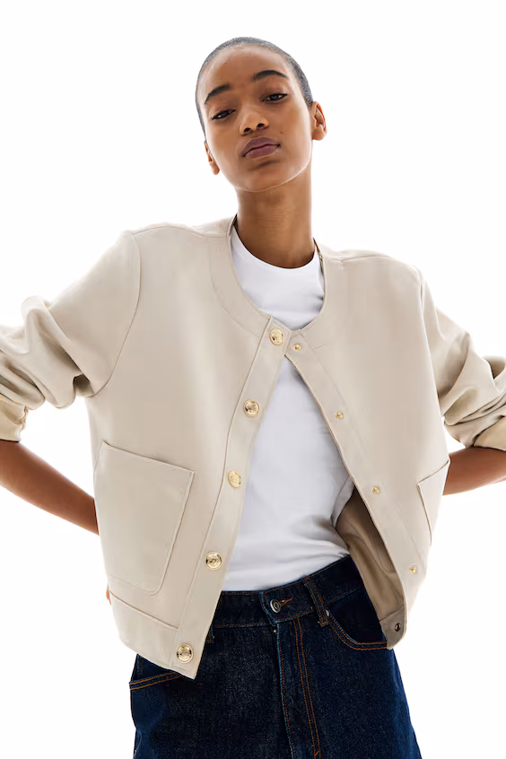 Пальто из ворсовой ткани h&m