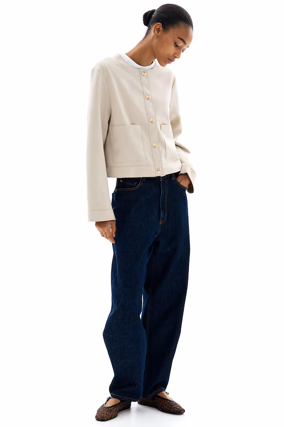 Пальто из ворсовой ткани h&m